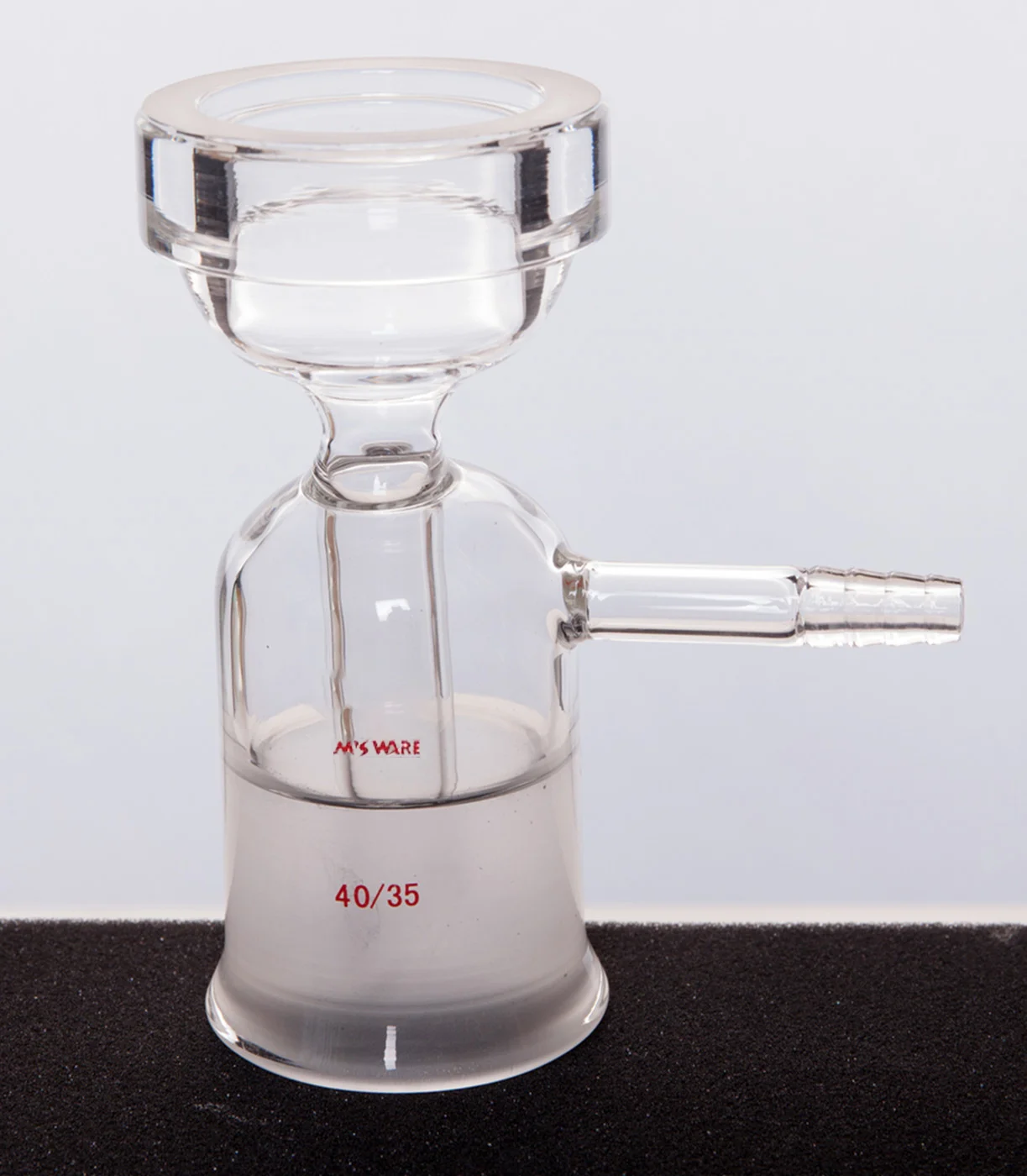 47mm 不锈钢网过滤平台 下端磨口 40 35